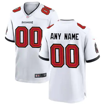 mens nike tampa bay buccaneers white custom game jersey